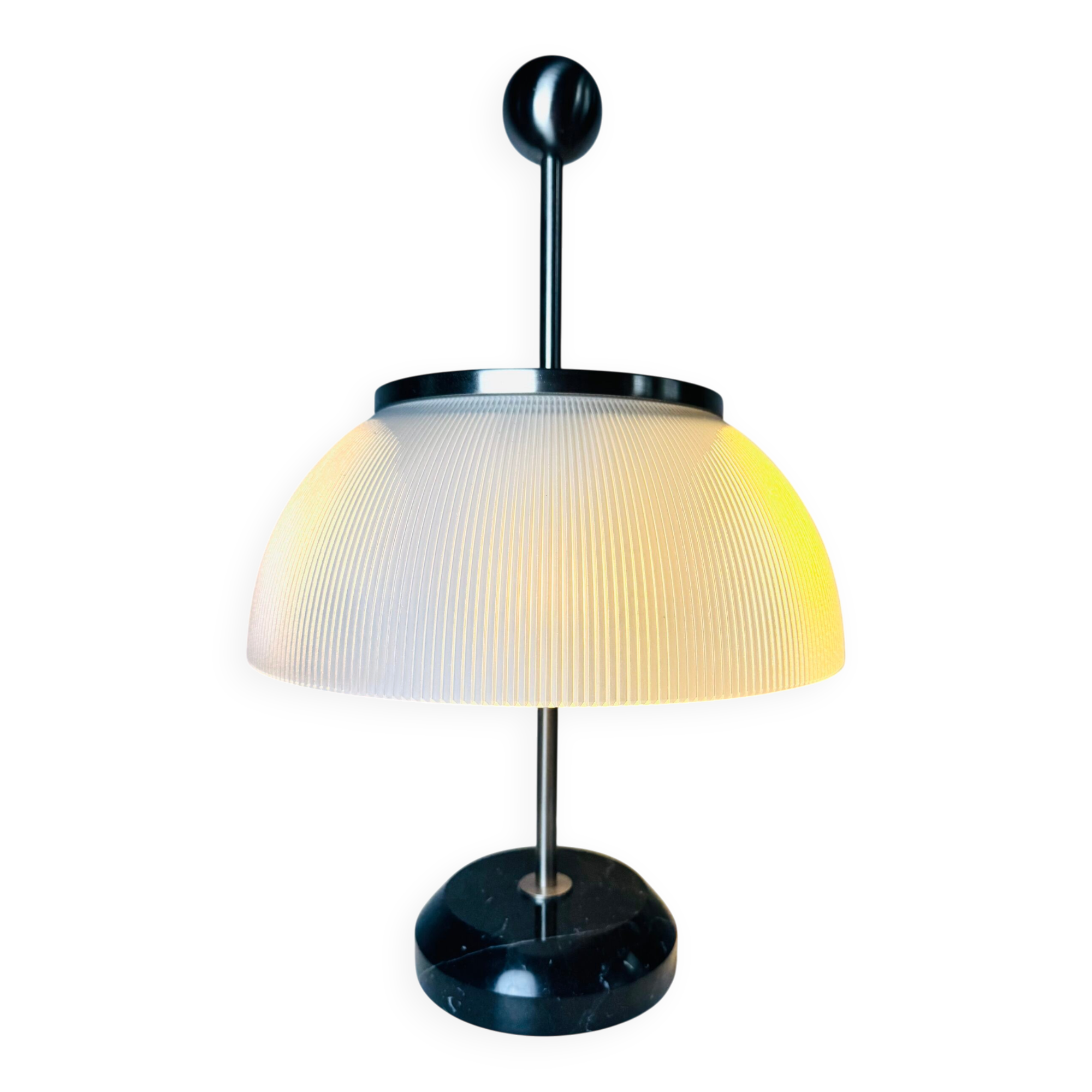 Model 'Alfa' Table Lamp With Marble Base By Sergio Mazza For Artemide, Italy 1950S Re-Issue