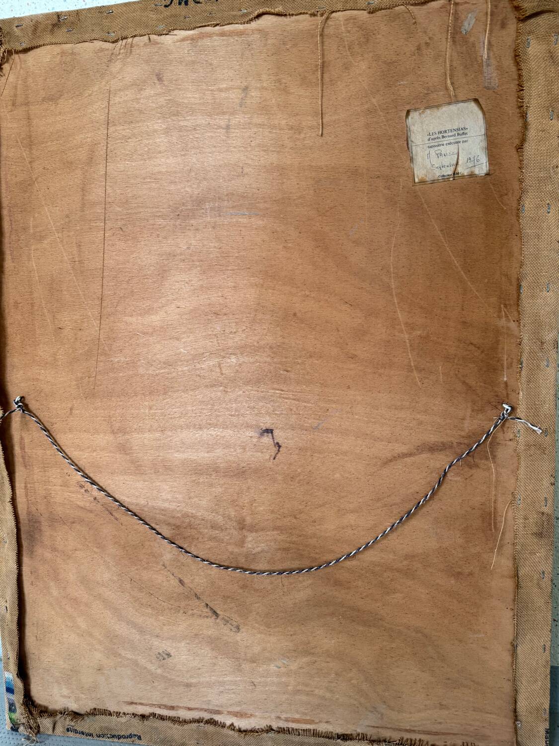 Tapestry Hortensias Bernard Buffet 70s