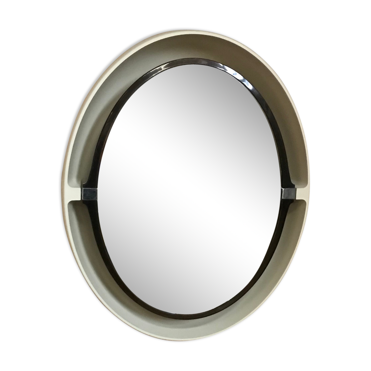 Oval mirror design allibert year 70
