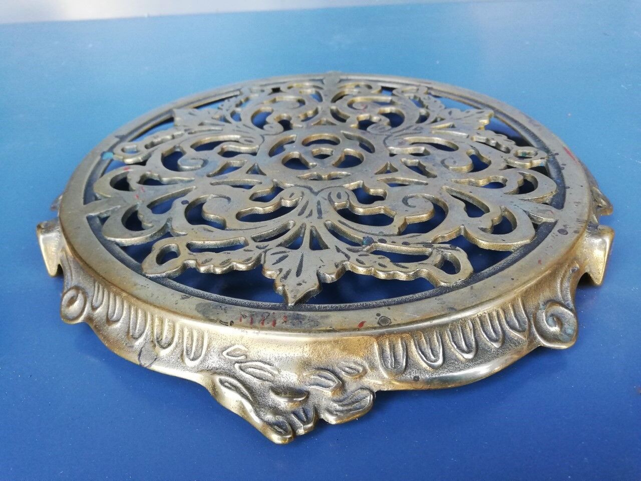 Under vintage brass plated