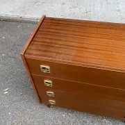 Mid-Century Scandinavian wooden chest of drawers 1960