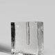 "Solifleur" Square Block Ice Glass Vase