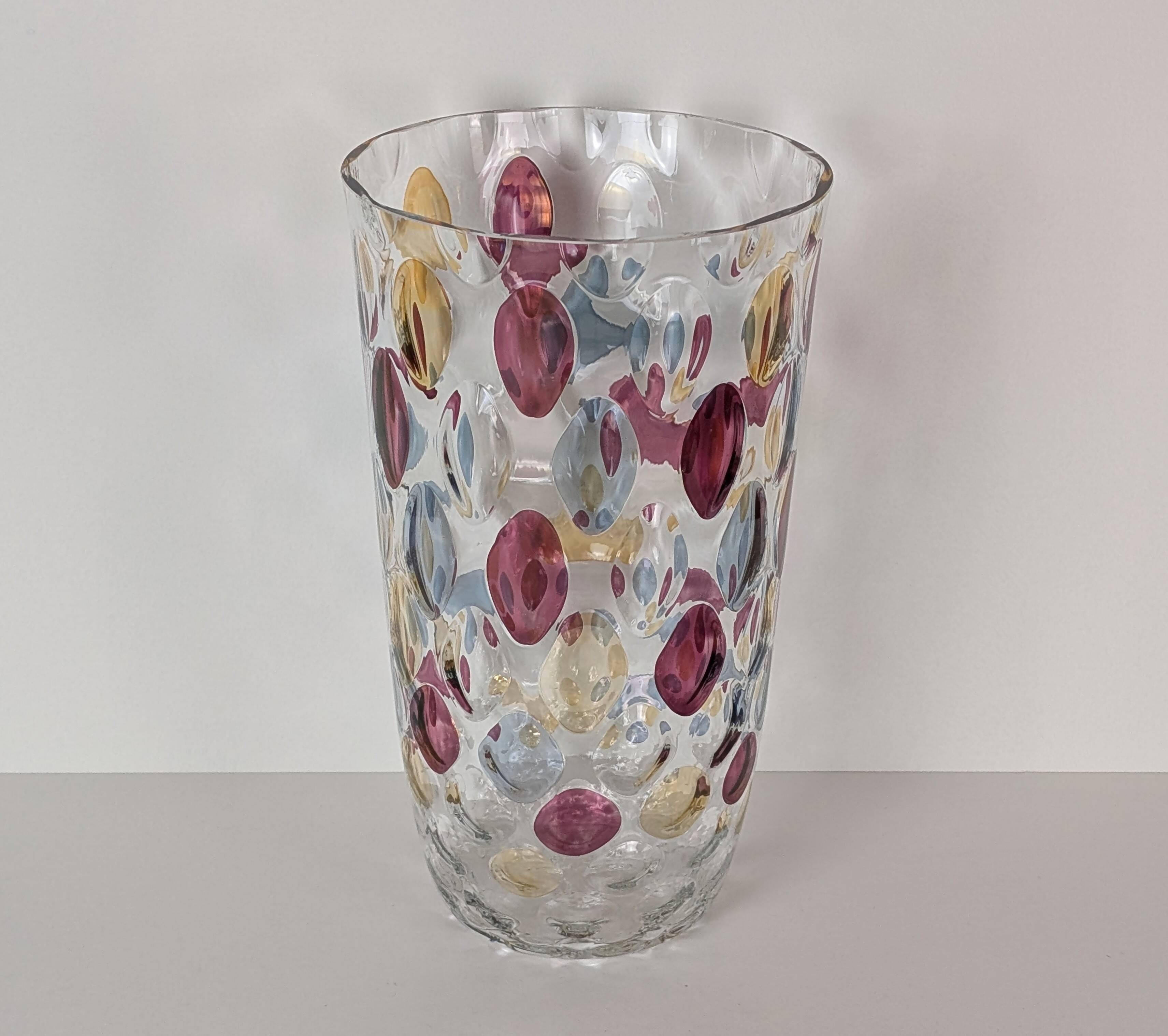Bohemian crystal vase