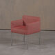 2 fauteuils Ligne Roset en tissu rose, France années 2000