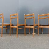 Set of 4 scandinavian chairs