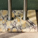 Art Deco console in onyx and steel