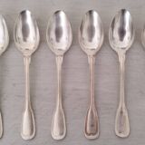 Silver metal cutlery spoons forks small spoons