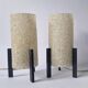 Pair of Midcentury Table Lamps Rockets, Germany, 1970s
