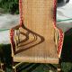 Paire de fauteuils en osier ou rotin et bambou