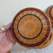 Set of three nesting bamboo boxes – China – 1980s