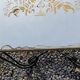Coffee table end of sofa of the 50s mirror tray base wrought iron