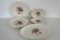 Serving dishes with floral decoration, vintage Luneville FG