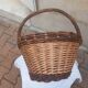 Panier tressé osier et noisetier