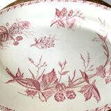 Oval dish in ancient earthenware