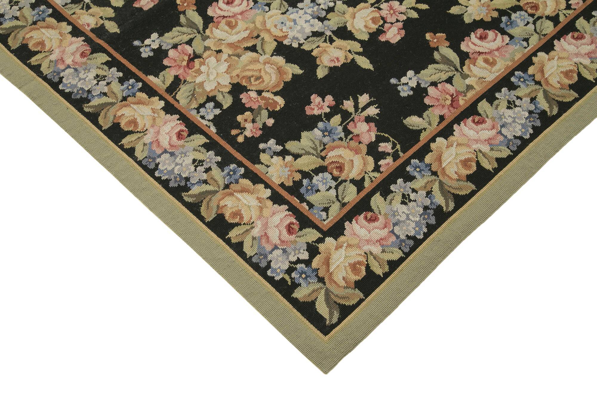 Handmade Vintage Flatweave Needlepoint Kilim 180 cm x 272 cm