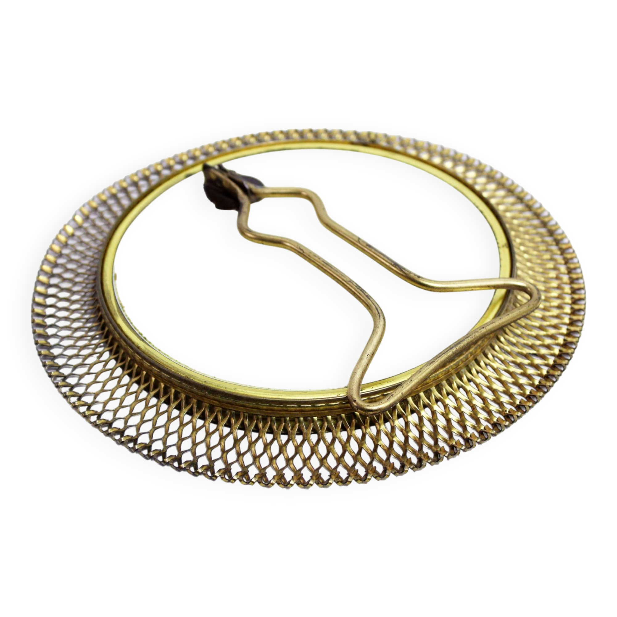 Round mirror to stand or hang, Germany 1950