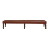 Bistro bench in imitation leather.