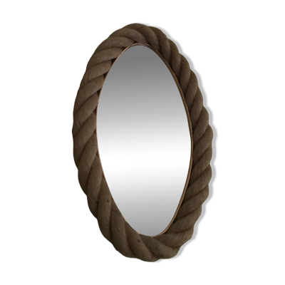 miroir ovale en corde