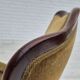 1950s, Danish highback armchair, original upholstery, green velour.