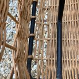 Raoul Guys vintage wicker magazine holder