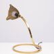 Pair Brass leaf table lamps design by Carlo Giorgi & Tommaso Barbi 1970s