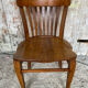 Chaise De Bureau Ancienne Bois Chêne Massif Années 30 Vintage