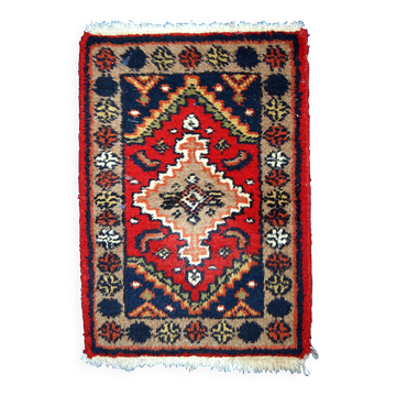 Tapis Vintage Hamadan en Laine, Années 1970, Élégance Authentique