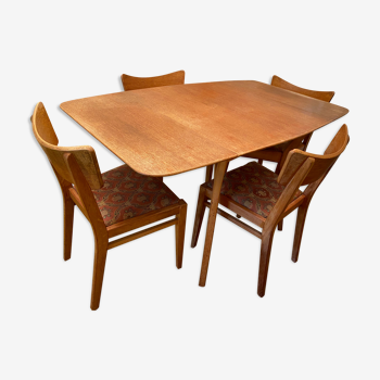 Ensemble de 4 chaises de salle à manger par G-plan, dans les années 50