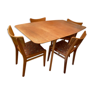 Ensemble de 4 chaises de salle à manger par G-plan, dans les années 50