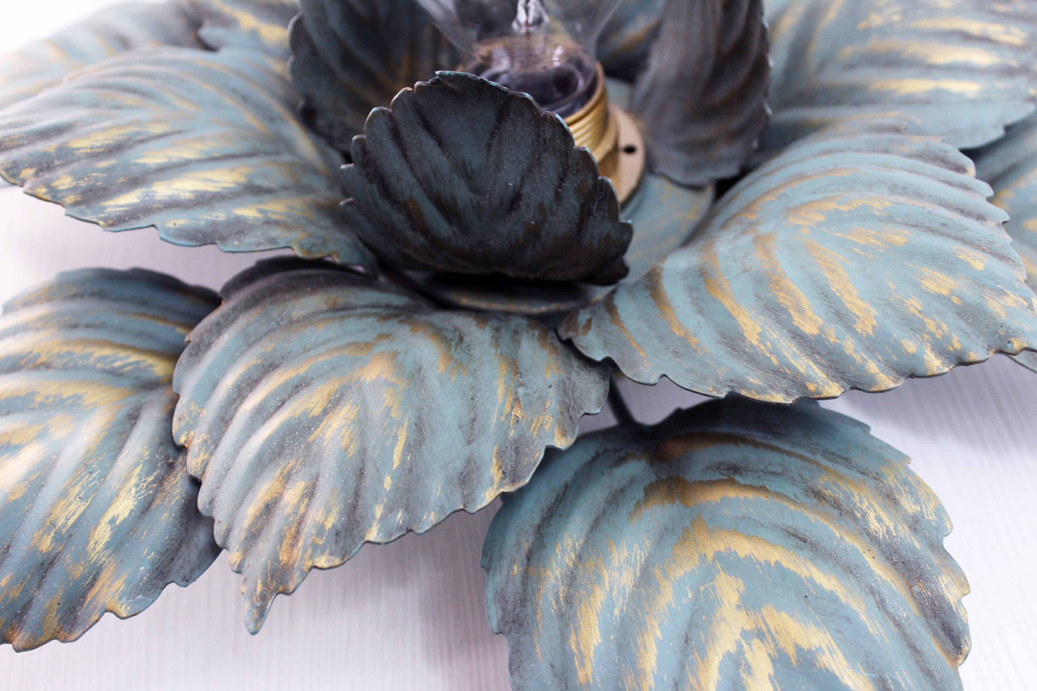 Leaf-shaped wall lamp, Italy 1970