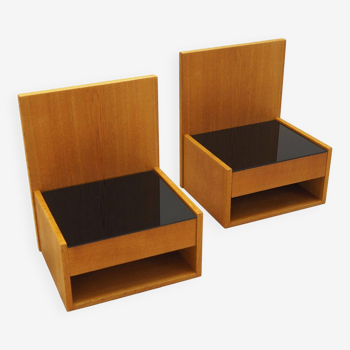 Set of hanging bedside cabinets, Danish design, 1960s, designer: Hans J. Wegner, manufacturer: Getam