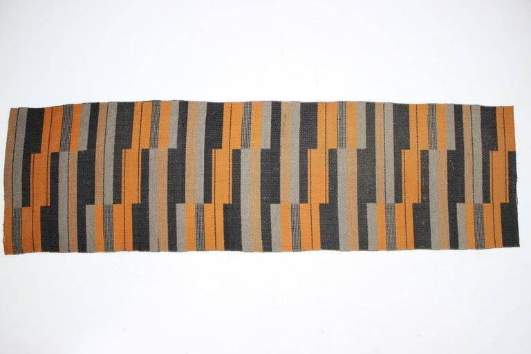Bauhaus Geometric Modernist Carpet/Rug, Czechoslovakia / 1930s