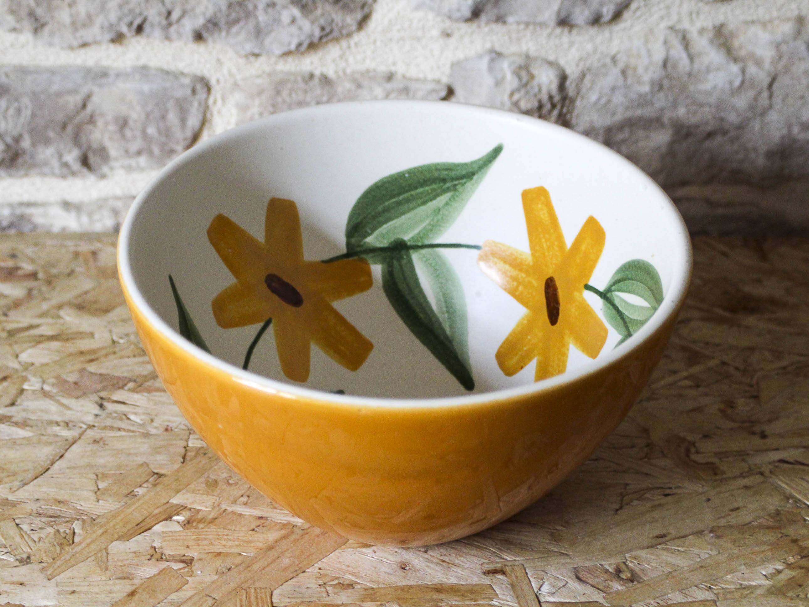 Orange salad bowl Elchinger France