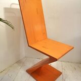 Wooden Zig Zag Chair