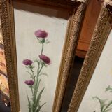 Pair of paint on still life wood