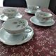 4 cups and saucers in Bavaria porcelain