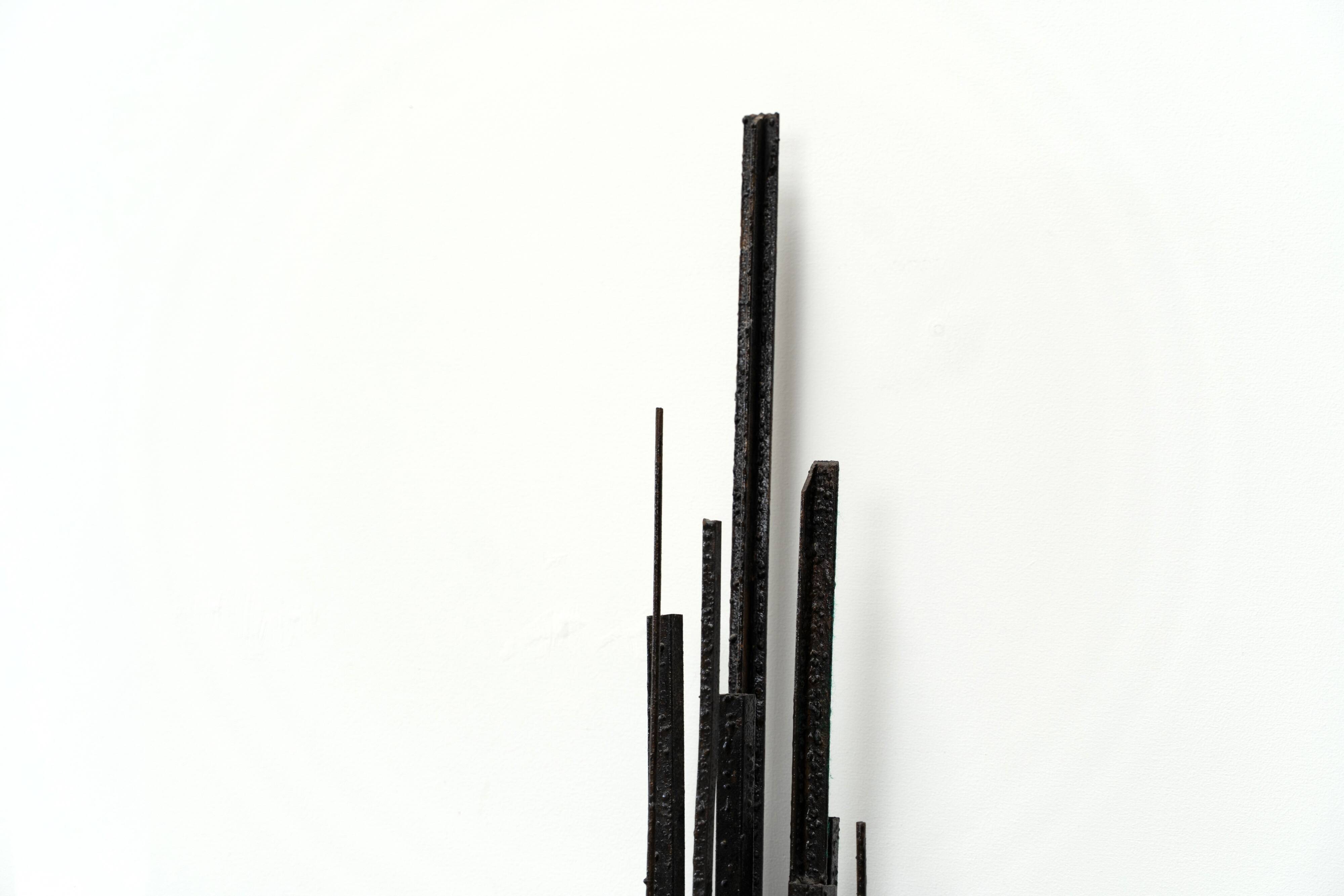 1980's Belgian brutalist wall sculpture