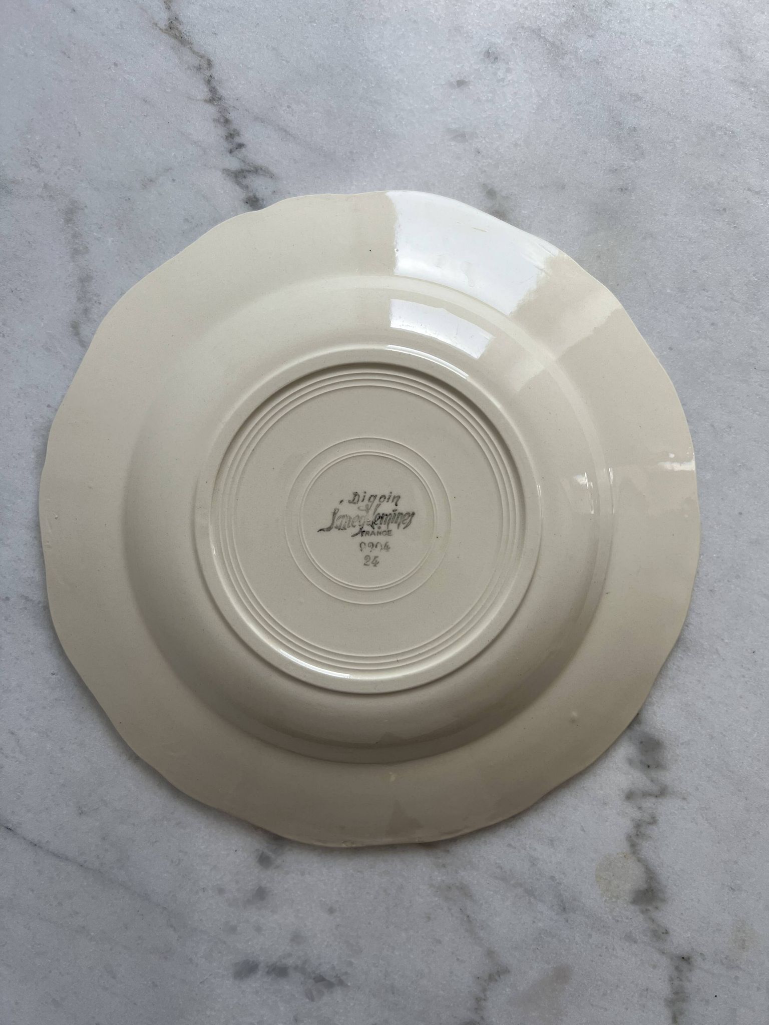 Lot 6 assiettes creuses Sarreguemines et Digoin