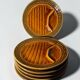 Vintage asparagus plates – Sarreguemines, Barbotine
