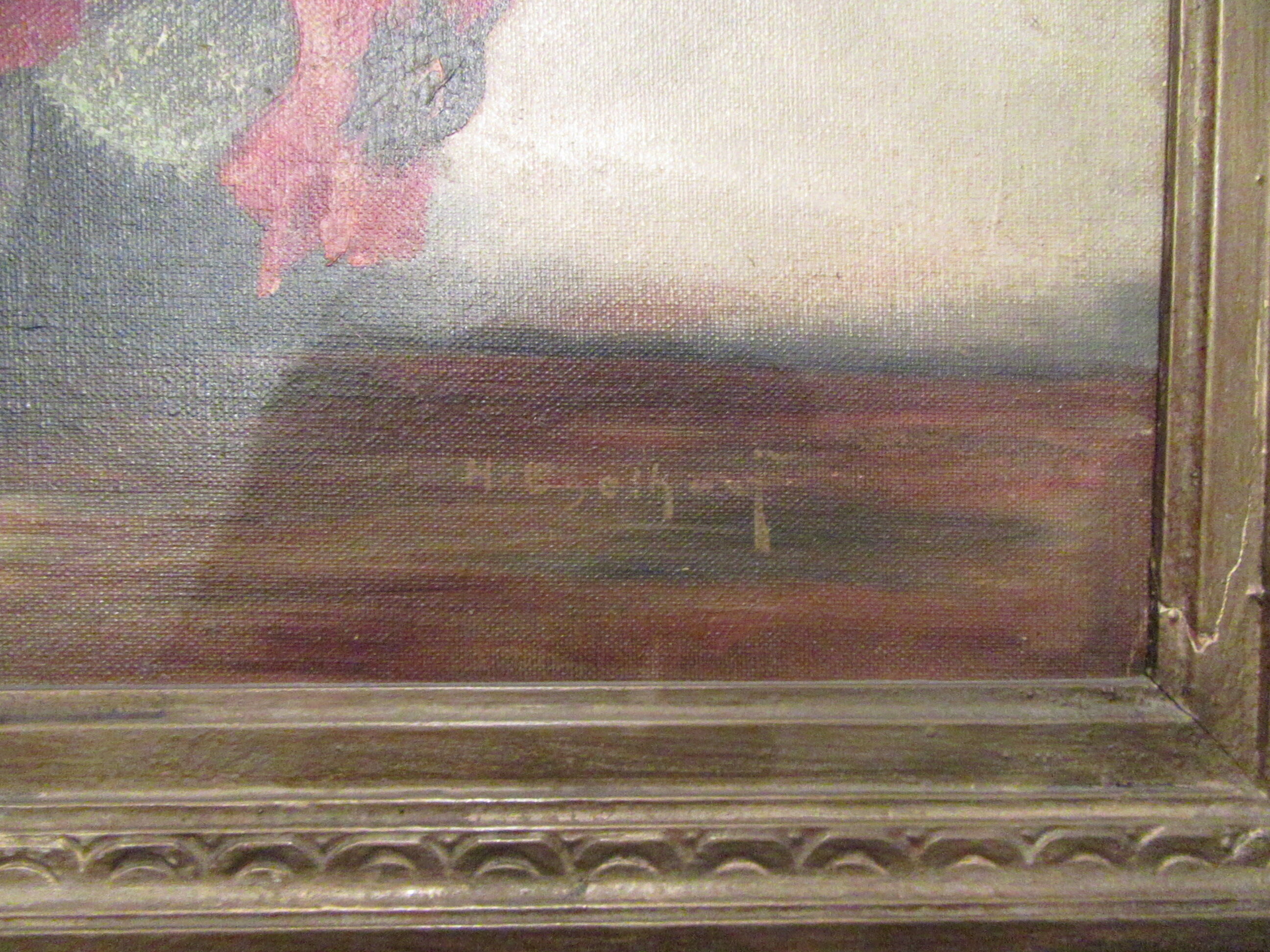 Still life 1950s Bouquet poppies in vase