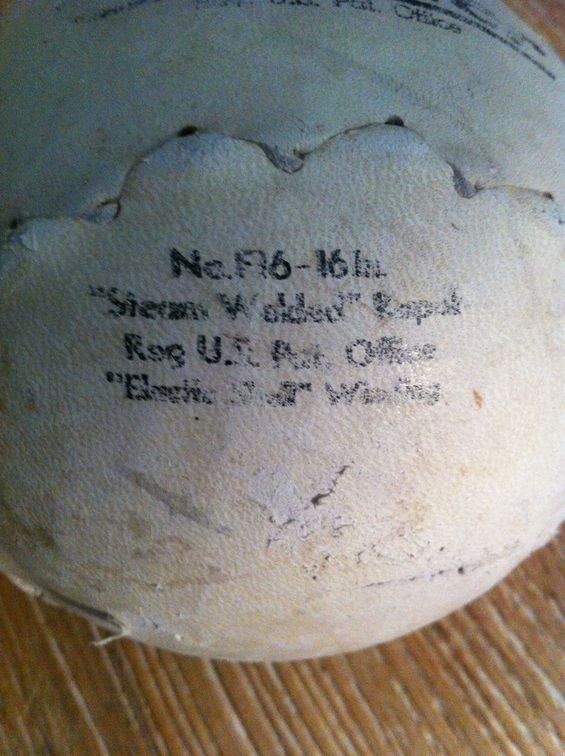 Vintage base ball glove with vintage softball