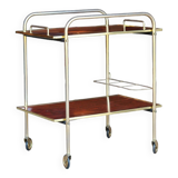Desserte mini-bar vintage doré