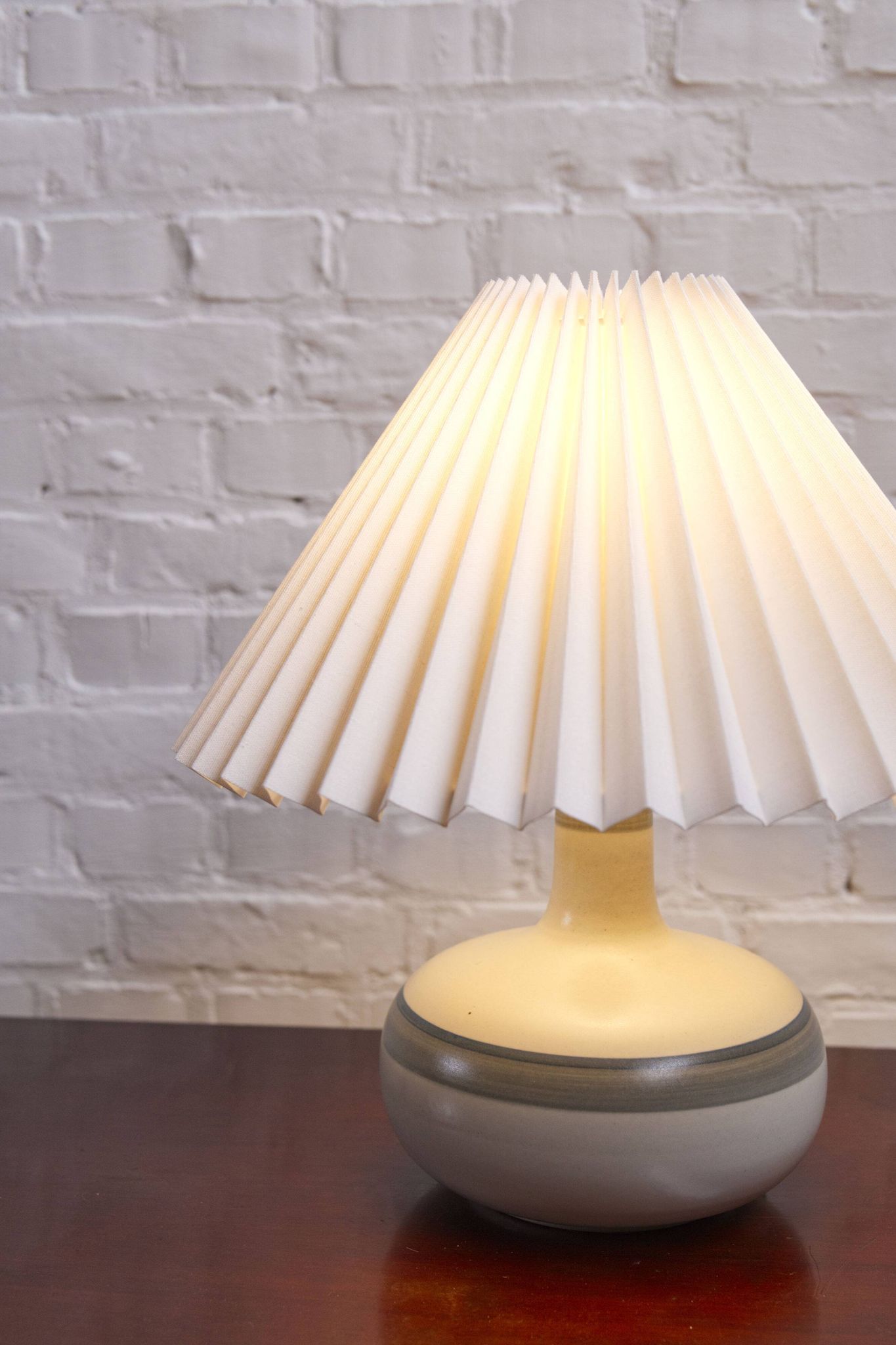 Vintage ceramic table lamp by Axella Stentoj, Denmark, 1960s