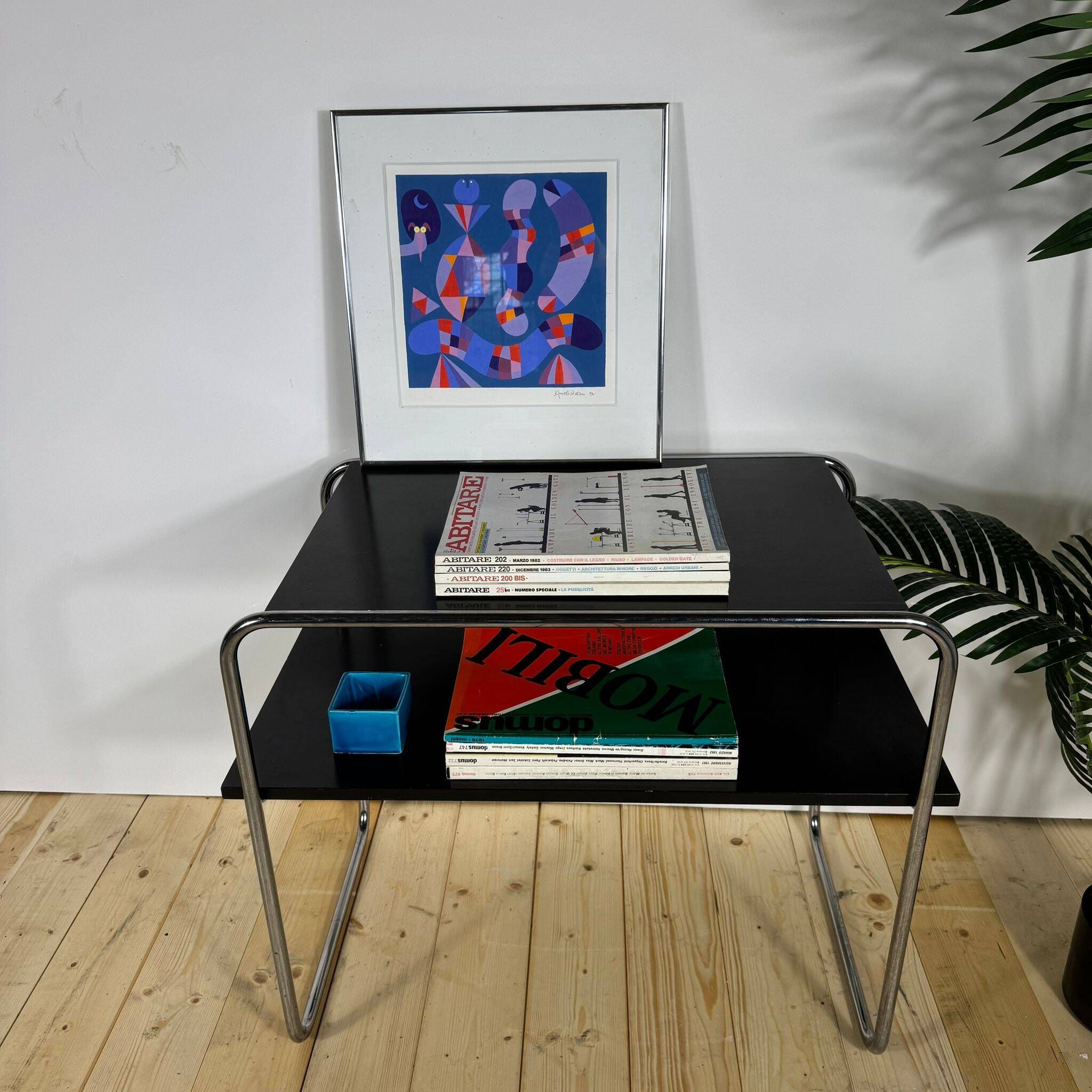 Table basse Bauhaus à deux niveaux par Marcel Breuer pour Thonet