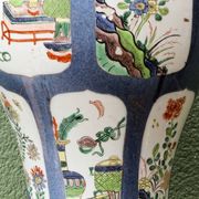 Lamp base, Chinese porcelain, Kangxi style, late 19th century.