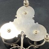 19th century Louis XV style condiment holder, silver or silver-plated metal frame