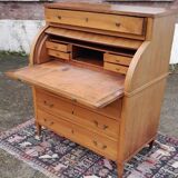 Louis XVI Walnut Cylinder Desk, 18th Century.