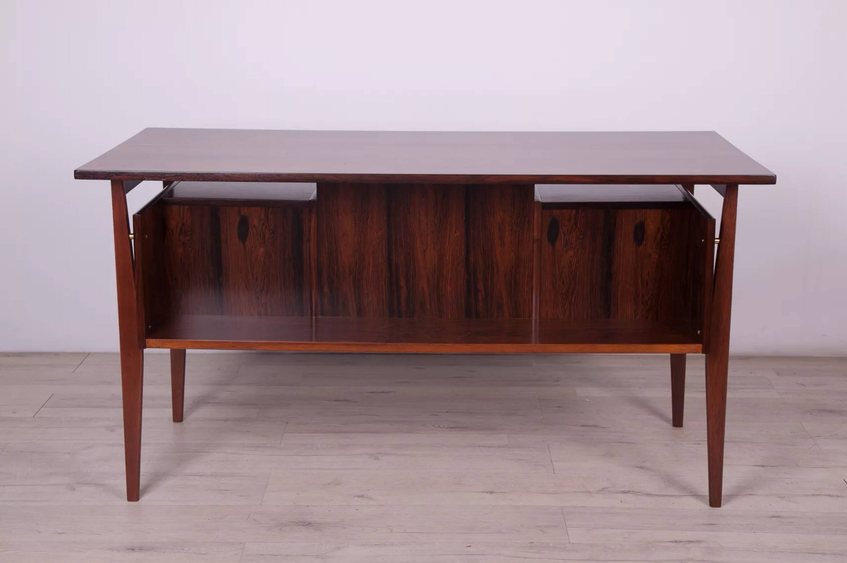 Rosewood desk by Gunnar Nielsen Tibergaard for Tibergaard, 1960s