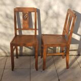 2 1950s bistro chairs