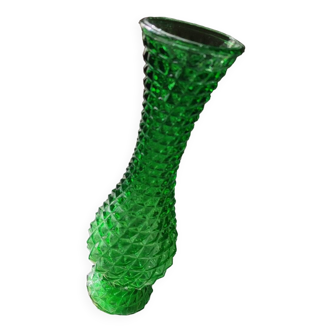 Vase with green spikes from Italy, vintage 60s